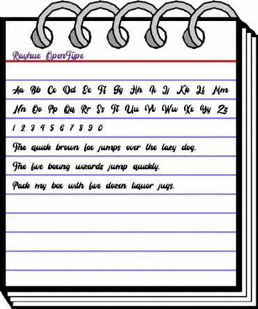 Rayhue Regular animated font preview Rayhue Regular animated font preview