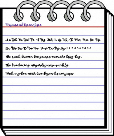 Raymond Regular animated font preview Raymond Regular animated font preview