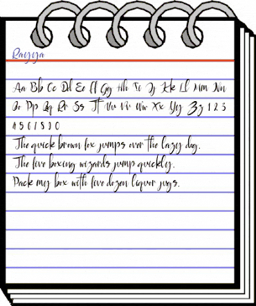 Rayya Regular animated font preview