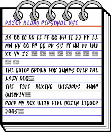 Razor Bland Personal Use Regular animated font preview Razor Bland Personal Use Regular animated font preview