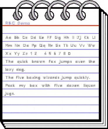 R&C Demo Demo animated font preview