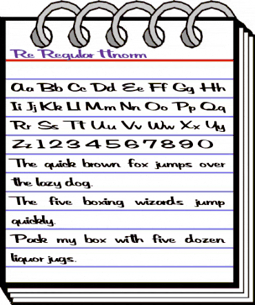 Re Regular animated font preview