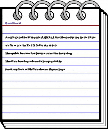 RealHard Regular animated font preview