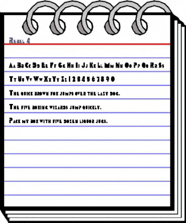 Rebel 4 Regular animated font preview Rebel 4 Regular animated font preview