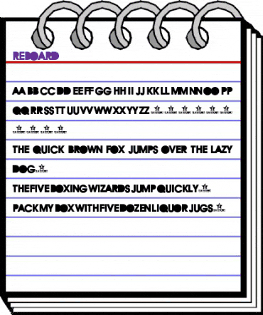 REBOARD Regular animated font preview REBOARD Regular animated font preview