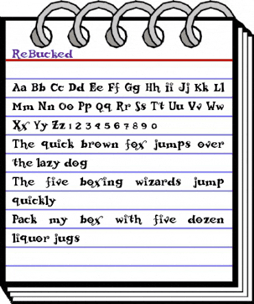 ReBucked Regular animated font preview