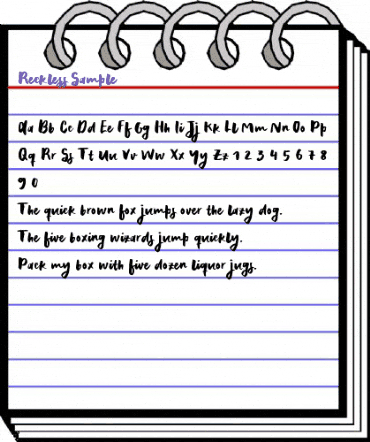 Reckless Sample Regular animated font preview Reckless Sample Regular animated font preview