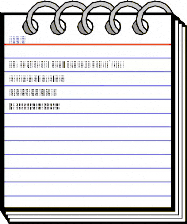 RecorderFont Regular animated font preview