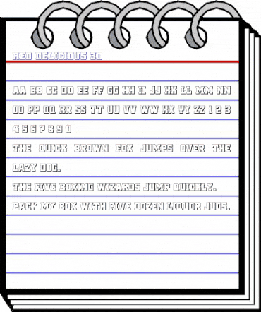 Red Delicious 3D Regular animated font preview Red Delicious 3D Regular animated font preview