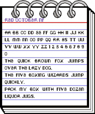 Red October NF Regular animated font preview Red October NF Regular animated font preview