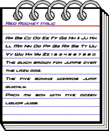 Red Rocket Italic Italic animated font preview Red Rocket Italic Italic animated font preview