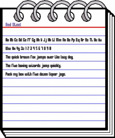 Red Steel Regular animated font preview Red Steel Regular animated font preview