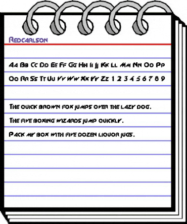 Redcarlson Regular animated font preview Redcarlson Regular animated font preview