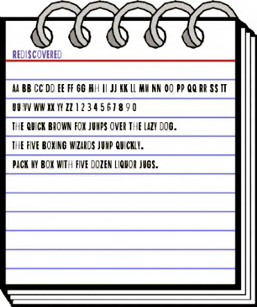 Rediscovered Regular animated font preview Rediscovered Regular animated font preview