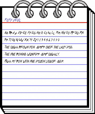 ReFf dEvIl Regular animated font preview