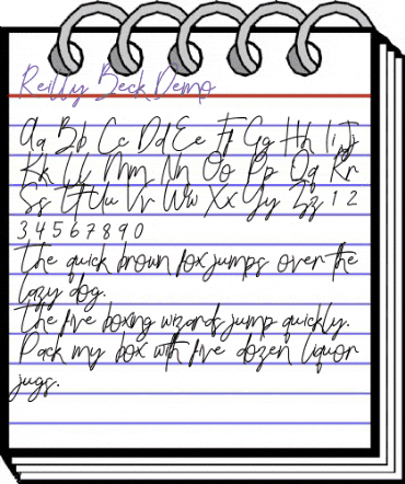 Reilly Beck Regular animated font preview Reilly Beck Regular animated font preview
