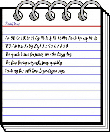 Reinstay Regular animated font preview Reinstay Regular animated font preview