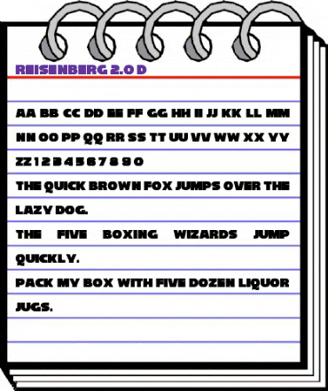 Reisenberg 2.0 Regular animated font preview