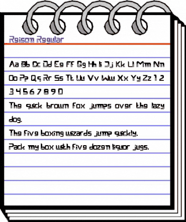 Reison Regular animated font preview