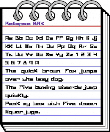 Relapse (BRK) Regular animated font preview Relapse (BRK) Regular animated font preview