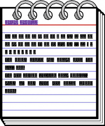 Relief Regular animated font preview