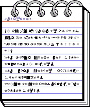 Religious Normal animated font preview Religious Normal animated font preview