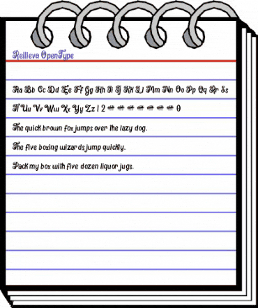 Rellieva Regular animated font preview