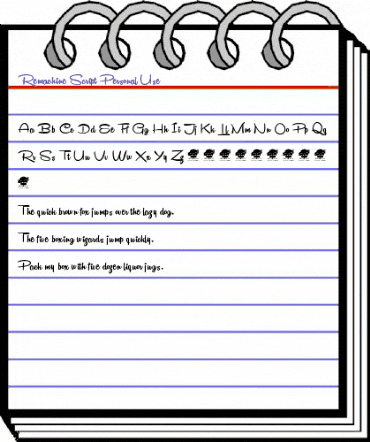 Remachine Script Personal Use Regular animated font preview Remachine Script Personal Use Regular animated font preview