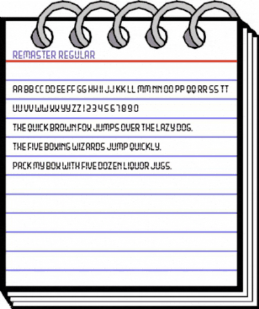 Remaster Regular animated font preview Remaster Regular animated font preview