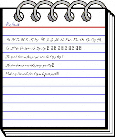 Rembrants Regular animated font preview Rembrants Regular animated font preview