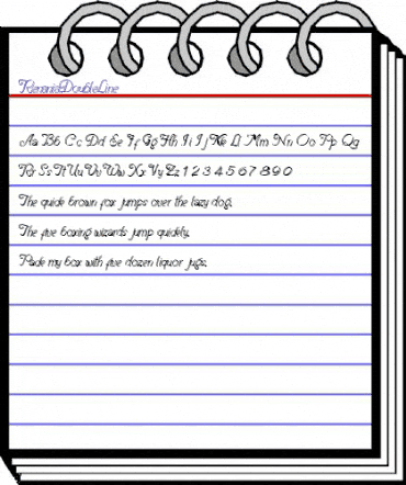 Renania Double Line Regular animated font preview