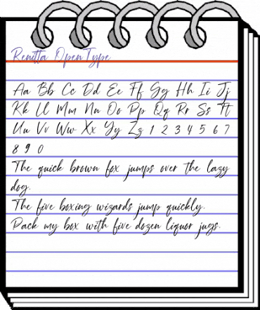 Renitta Regular animated font preview