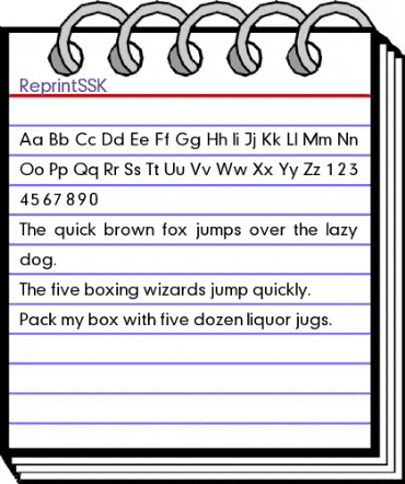 ReprintSSK Regular animated font preview ReprintSSK Regular animated font preview