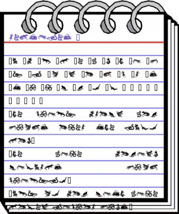 reptiles I Regular animated font preview