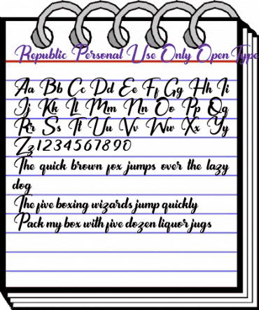 Republic Personal Use Only Regular animated font preview Republic Personal Use Only Regular animated font preview