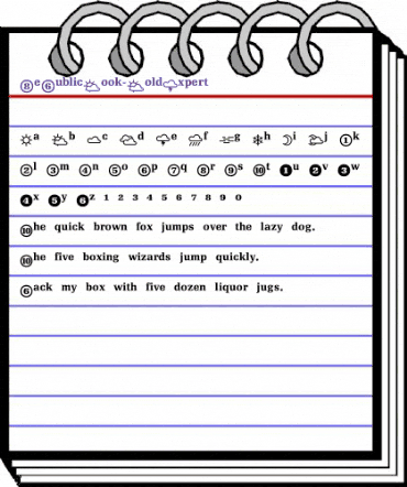 RePublic Book Bold Expert animated font preview