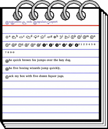 RePublic Book Regular Expert animated font preview