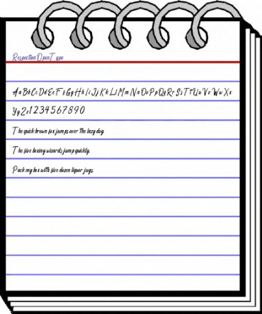 Respection Regular animated font preview Respection Regular animated font preview