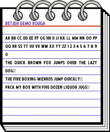 Retjeh Demo Rough animated font preview Retjeh Demo Rough animated font preview