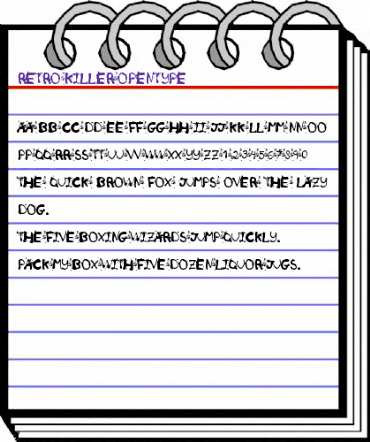 Retro Killer Regular animated font preview Retro Killer Regular animated font preview