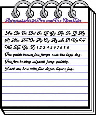Retrofunk Script Personal Use Regular animated font preview Retrofunk Script Personal Use Regular animated font preview