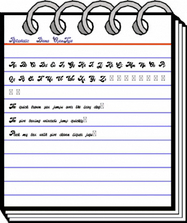 Retroholic - Demo Regular animated font preview