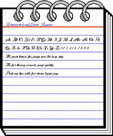 Retromark Script Demo Regular animated font preview Retromark Script Demo Regular animated font preview