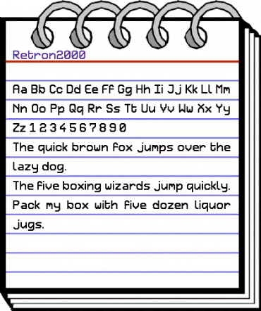 Retron2000 Regular animated font preview