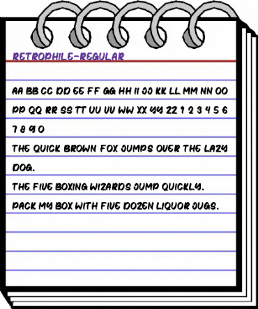 Retrophile Regular animated font preview Retrophile Regular animated font preview