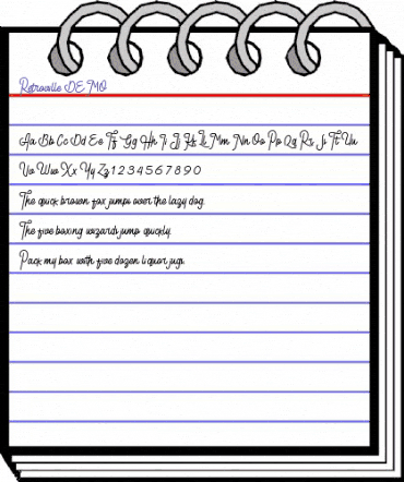 Retroville_DEMO Regular animated font preview