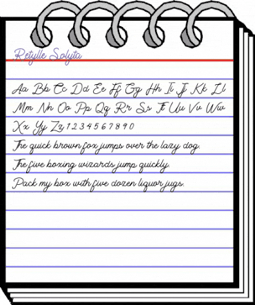 Retylle Solyta Regular animated font preview