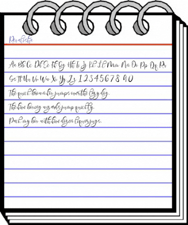 Revalisha Regular animated font preview