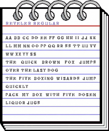 Reveler Regular animated font preview