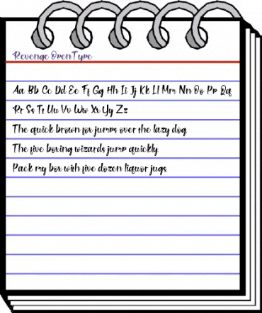 Revenge Regular animated font preview Revenge Regular animated font preview